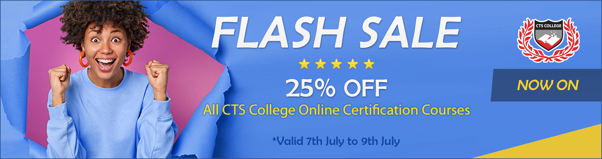 Now On - CTS College Flash Sale
